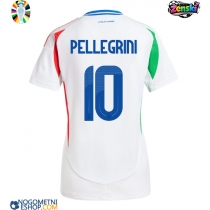 Ženski Nogometni dresi Italija Lorenzo Pellegrini #10 Gostujoči EP 2024 Kratek Rokav